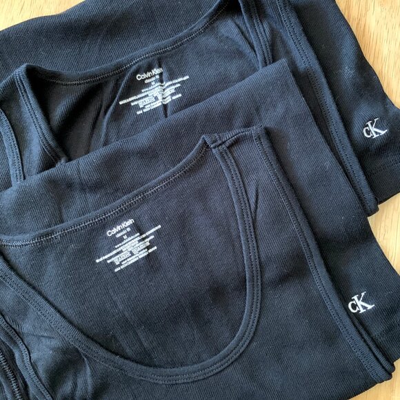 Calvin Klein Black Undershirts/Tank Tops (2) - Picture 1 of 4